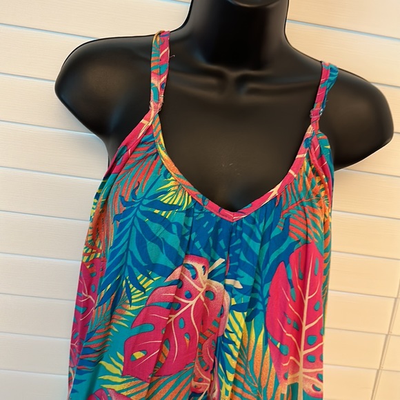 InGear Made In India Bright Floral Summer Plus Size Dress - Picture 2 of 3